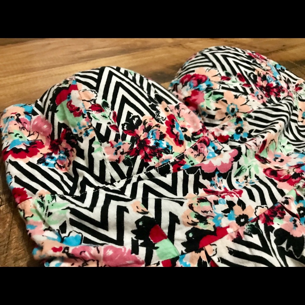 ⬇️⚡️ Floral Patterned Strapless Dress - Picture 5 of 13